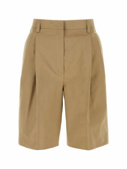 PRADA - Beige Cotton Bermuda Shorts