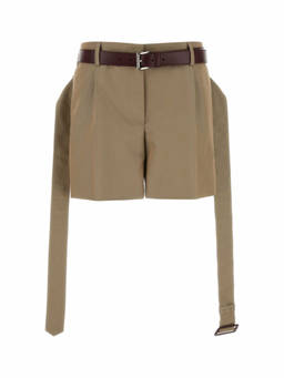 PRADA - Khaki Twill Shorts