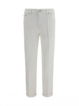 Pt Torino - White Mid Rise Jeans