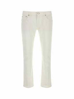 Pt Torino - White Mid Rise Jeans