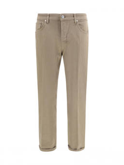 Pt Torino - Beige Mid Rise Jeans