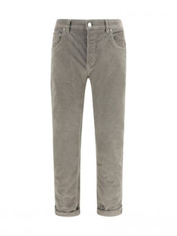 Pt Torino - Taupe Straight Corduroy Jeans