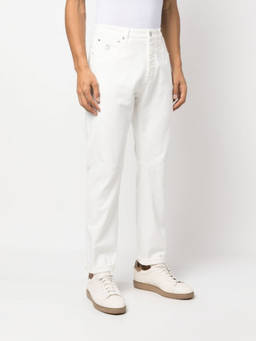 Brunello Cucinelli - White Leisure Fit Denim Jeans