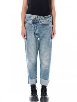 R13 - Blue crossover jeans