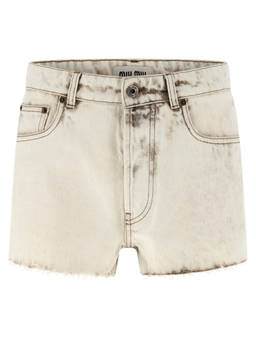 Miu Miu - Grey Denim shorts