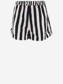 Patou - Black Striped Elasticated Shorts