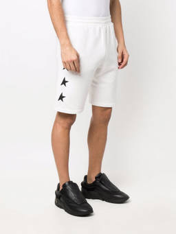 Golden Goose - White Star Motif Shorts