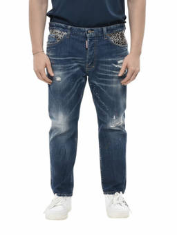 Dsquared2 - Navy Blue Distressed Jeans