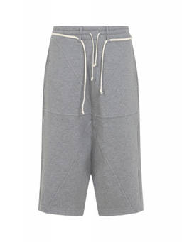MORDECAI - Grey Solid Drawstring Shorts