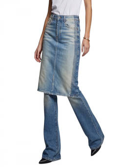Diesel - Blue Bootcut Mid Rise Jeans