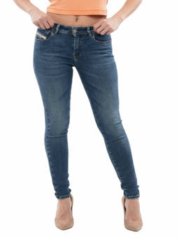 Diesel - Blue Skinny Mid Rise Jeans