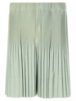 Issey Miyake - Sage Green Pleated Shorts