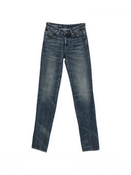 Diesel - Blue Straight Mid Rise Jeans