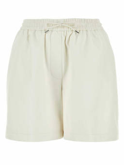 Loewe - White Leather Shorts