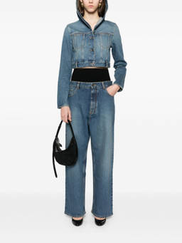 ALAIA - Blue Wide leg jeans