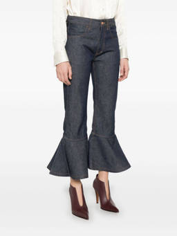 Bite Studios - Dark Blue Petal Leg Jeans