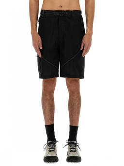 And Wander - Black Textured Shorts