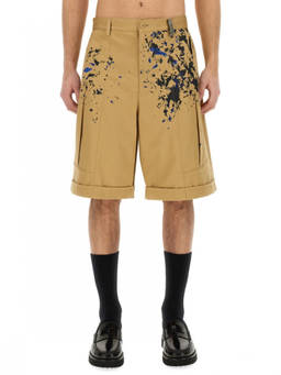 Moschino - Beige Graphic Shorts