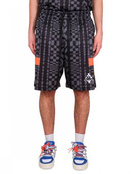 Marcelo Burlon - Black Geometric Shorts