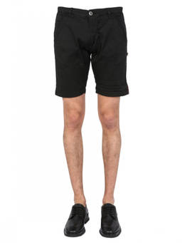 ALPHA INDUSTRIES - Black Solid Shorts
