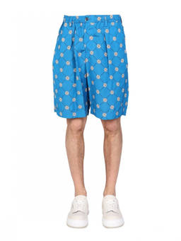Marni - Blue Floral Shorts