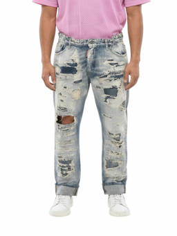 Dsquared2 - Navy Blue Distressed Jeans