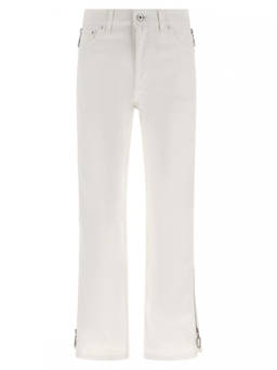 RABANNE - White Zip jeans