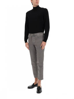 Lardini - Grey Mid Rise Jeans