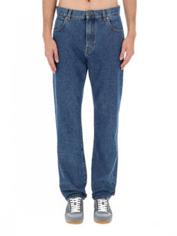 BALMAIN - Denim Mid Rise Jeans