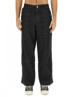 Maison Kitsune - Black High Rise Jeans