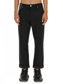 BALMAIN - Black Mid Rise Jeans