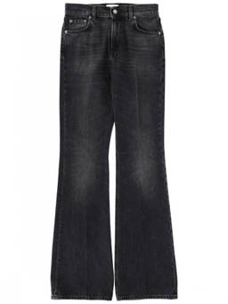 Haikure - Black Flared Mid Rise Jeans