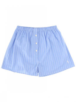 Sporty & Rich - Light Blue Stripes Shorts