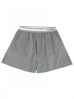 Sporty & Rich - Forest Green Stripes Shorts