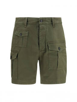 Dsquared2 - Green Solid Cargo Shorts