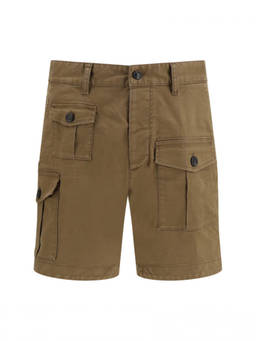 Dsquared2 - Brown Solid Cargo Shorts
