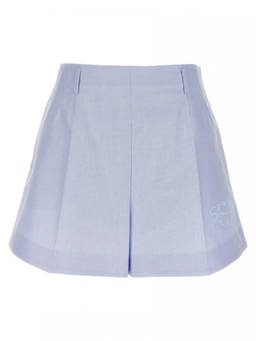 Givenchy - Light Blue Embroidery shorts
