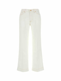 7 For All Mankind - White Lyocell Modern Dojo Pant