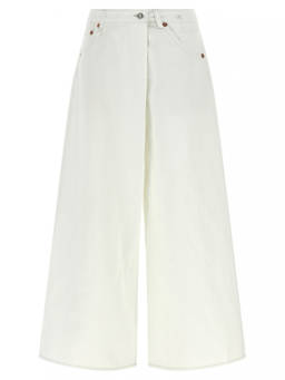 R13 - White Loose Low Rise Jeans