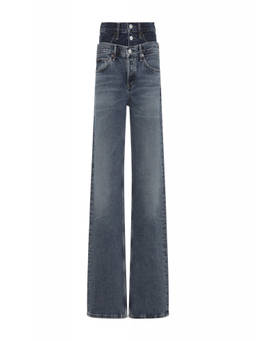 AGOLDE - Grey Regular Mid Rise Jeans