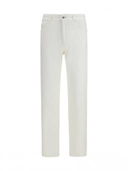 Moorer - White Mid Rise Jeans