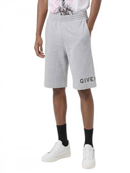 Givenchy - Grey Logo Relaxed Shorts