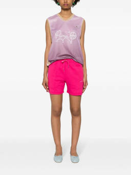 Parosh - Pink Striped Jersey Shorts