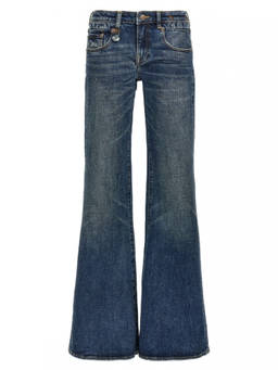 R13 - Blue Overflow Boy Flare jeans