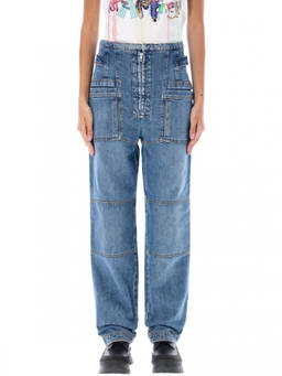 Stella McCartney - Light Blue Straight-Leg Cargo Jeans