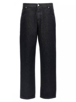 Fendi - Black Logo Straight Jeans