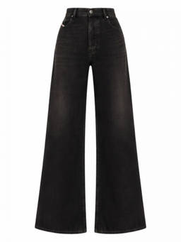 Diesel - Black Relaxed High Rise Jeans