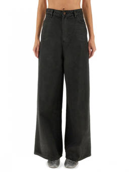 Alysi - Black Flared High Rise Jeans