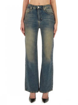 Moschino - Denim Flared High Rise Jeans