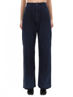 Maison Margiela - Blue Relaxed High Rise Jeans